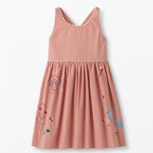 ✨ Hanna Andersson Apron Dess in Pink Shadow Girl’s 10